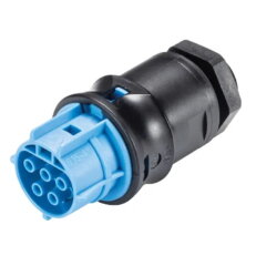 zásuvka vestavná gesis RST, 5-pól, M20, šroubové svorky, modrá 96.051.6053.9