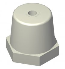 PD-QK-PW40M12 Podpěrný izolátor závit M12, V 40 mm, pro QA OEZ:17442