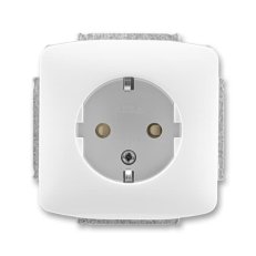 ABB 5518A-A3459 BxZásuvka 1násobná s ochrannými kontakty(podle DIN),s clonkami