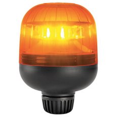 Maják rotační LED ROTATOR LED A 12/24V DC IP65 oranžová černá otvor průměr 24 mm