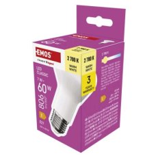 LED žárovka Classic R63 E27 7W (60W) 806 lm teplá bílá EMOS ZQ7E41