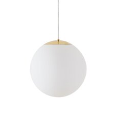 Závěsné LED svítidlo se skleněným stínidlem OSMONT ADRIA S3 HP 52W IP40 3K mosaz