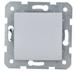 Záslepka na krabici, bez rámečku, stříbrná SCHRACK EV122015--