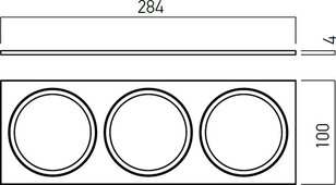 XCLUB FRAME for 3 LED module for CU02 MW