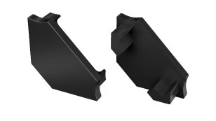 Koncovka profilu EC-PROFIL C BLACK HO (12-0042-00) GREENLUX GXLP1423