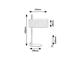 Stolní lampa Narmin E14 1x MAX 40W IP20 matná černá RABALUX 74241