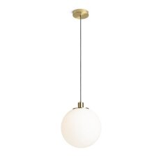 BOULDER 30 závěsná opálové sklo/česaná mosaz 230V E27 15W RENDL R14394
