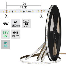 LED pásek SMD2835 NW, 60LED/m, 7,2W/m, D