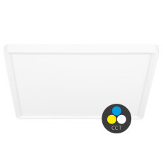 TERY LED sv. čtverec 40W,50cm,CCT,4800lm,IP40,bílý lem ECOLITE W008S-CCT/40W/BI