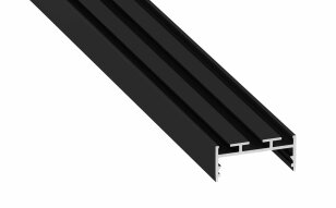 Přisazený hliníkový profil AL-PROFIL ARIA BLACK LACQUERED 2M GREENLUX GXLP2083