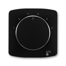Kryt termostatu s otočným ovládáním, černá ABB 3292A-A00300 N
