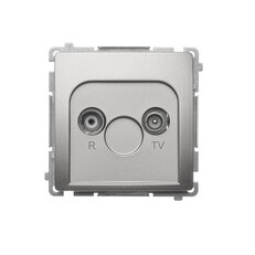Zásuvka R-TV průběžná 10 dB, 1x vstup: 5-862 MHz Satén BMZAP10/1.01/29
