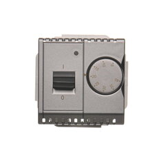 Univerzální otočný termostat, vestavěný senzor, 16A, 230V~, Inox BMRT10W.02/21