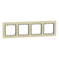 Rámeček čtyřnásobný, Pískovec,Sedna Design/Elements SCHNEIDER SDD392804