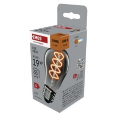 LED žárovka DECO SMOKED A60, E27, 4,5 W (19 W), 180 lm, flame EMOS Z55311