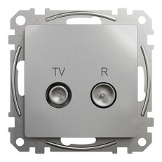 Sedna D/E TV R zásuvka koncová 4dB, Aluminium SCHNEIDER SDD113471R