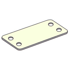 Identifikační štítek přírodní, rozměr 90x20mm PA, typ MT8819 ID 90x20