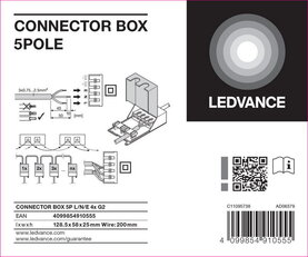 Připojovací krabice CONNECTOR BOX 5P L/N/E 4X G2 LEDVANCE 4099854910555