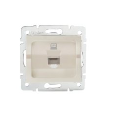 Datová zásuvka LOGI RJ45Cat 6 Jack 25168 Kanlux krémová