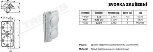 Svorka zkušební SZa Cu (měď) TREMIS V625