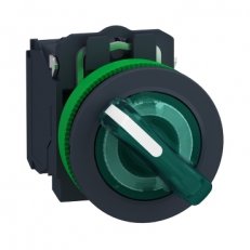 Ovl. Otočný prosvětlený, Ze, 2 pozice pevné, 120V AC/DC SCHNEIDER XB5FK123G5