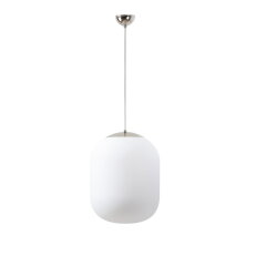 Závěsné svítidlo se skleněným stínidlem OSMONT TANIA S1 13W IP40 E27 chrom