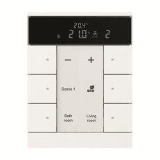 ABB KNX Tenton prvek ovládací 6násobný s termostatem mechová bílá SBS/U6.0.1-884
