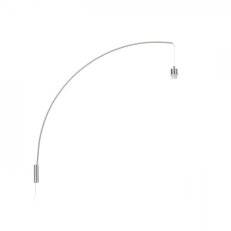 BEND nástěnná oblouková základna matný nikl 230V E27 42W RENDL R12654