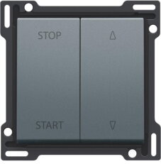 Kolébka žaluziového spínače-ALU STEEL GREY NIKO 220-65905