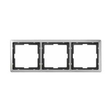 Schneider MTN481346 Rámeček Artec, trojnásobný, Stainless Steel