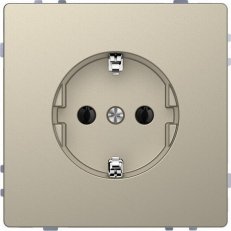 Zásuvka Merten D-Life 250V/16A SCHUKO bezšroubová Sahara SCHNEIDER MTN2301-6033