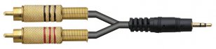 DEXON CZECH 12 990 Signálový kabel Jack stereo 3,5 / 2x Cin