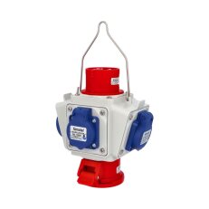 Zásuvkový závěsný box PowerBOX  IP54 3x230V, 1x400V/16/5, 1x přívodka 400V/16/5