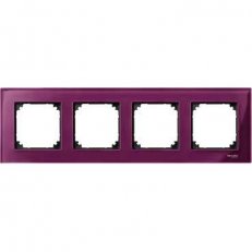 Schneider MTN4040-3206 Rámeček 4násobný M-Elegance Ruby Red