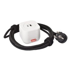 ELECTRON USB A+C BÍLÁ + RÁM