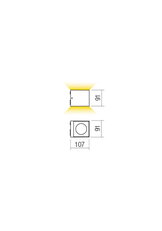 Nástěnné svítidlo TEKO AP LED COB 2X6W IP65 MW 3000K REDO 90100