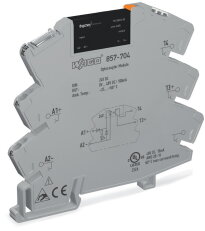 Polovodičové relé SSR, 24VDC, výstupní napětí DC 0-48V, šedá WAGO 857-704
