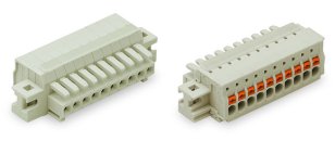 Pružinová svorka Push-in CAGE CLAMP sv.šedá 1,5mm2 12pól. WAGO 2734-112/027-000