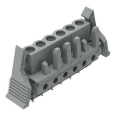 Pružinová svorkovnice THT rovná 5 mm šedá 6pól. WAGO 232-136/039-000