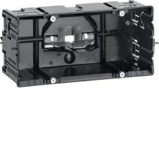 Přístrojová krabice 2násobná, C-profil, černá TEHALIT GLS55002