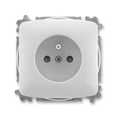 ABB TANGO Zásuvka chráněná s clonkami bezšroubová šedá 5519A-A02357 S