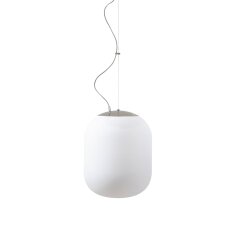 Závěsné LED svítidlo se skleněným stínidlem OSMONT TANIA L1 HP 52W IP40 4K chrom