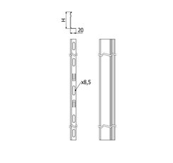 Kabelová přepážka POLAR KPP-B 60 ''ŽZ'' 3m ARKYS ARB-22713007