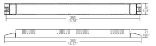 Led zdroj  350-700mA 80W DALI T-LED slim