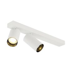 KAMI stropní přisazené svítidlo, double, long, 2x max. 10 W, GU10, bílá/černá