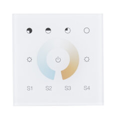 ZigBee nástěnný ovladač - řízení CCT, 1 zóna, AC napájení MCLED ML-917.821.22.0
