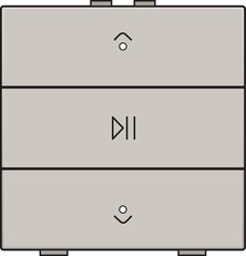 NHC 1násobný AUDIO ovladač + LED - LIGHT GREY NIKO 102-52073