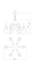 CIRCE CAND 6x42W E14 BRONZE (4.1.1)