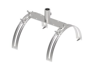 Podstavec jímací tyče pro montáž na hřebenáče, rozměr 188mm, Inox GROMTOR 526113