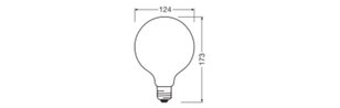 Světelný zdroj LED CLASSIC GLOBE V 17W 830 Frosted E27 LEDVANCE 4099854484377